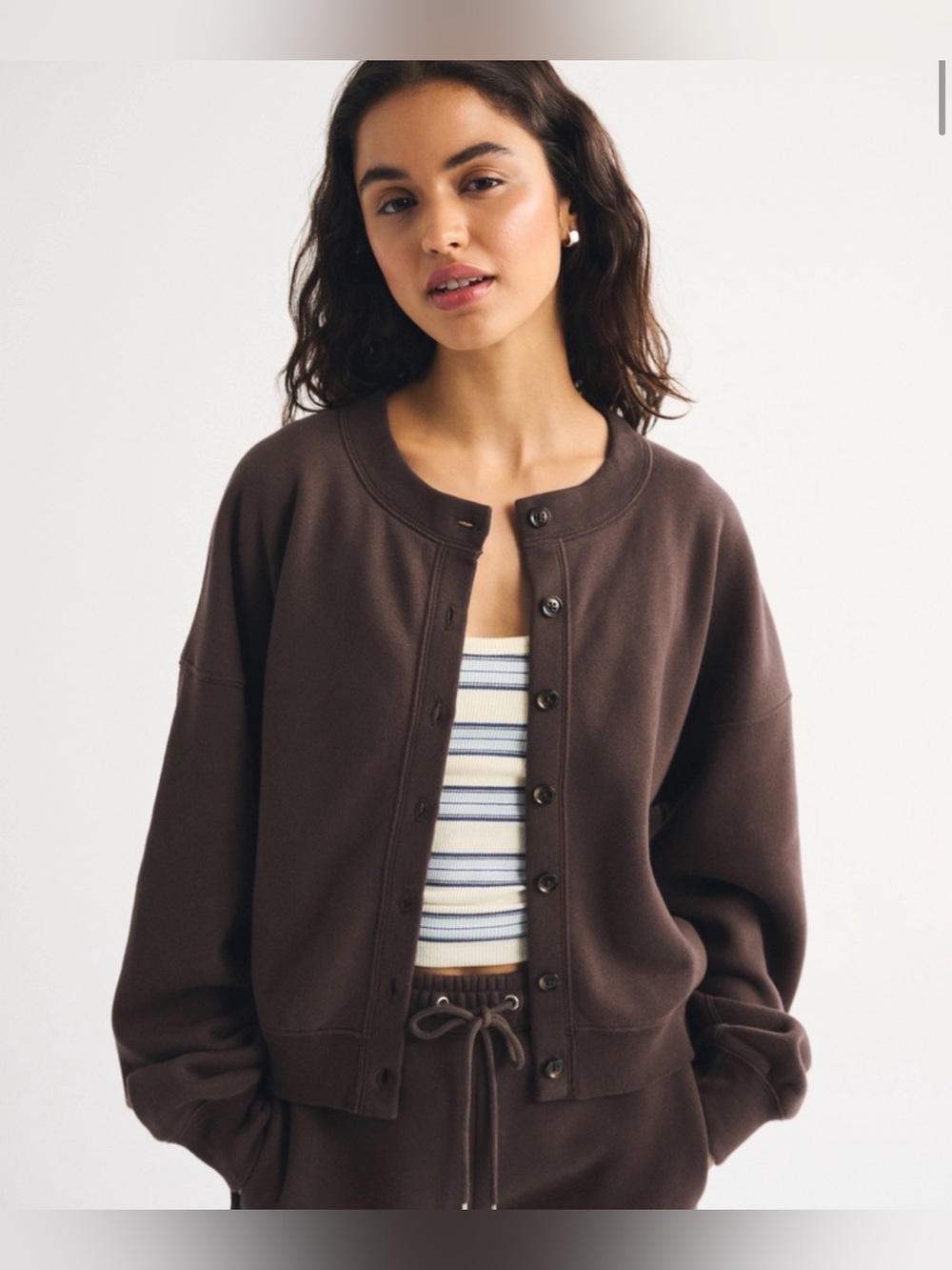 A&F Sunday Shrunken Cardigan